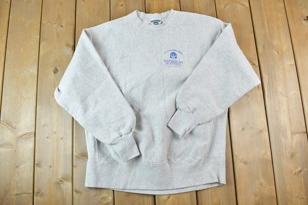 Vintage 1990s Waterbury Hospital Cross Grain Heavyweight Crewneck Sweatshirt