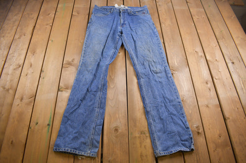 Vintage 1990's Harley Davidson Light Wash Blue Denim 35 x 35 / Motorcycles / American Vintage / Streetwear Fashion / Vintage Pants