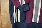 Vintage 1990s Knights At Round Table Tall Striped Button Up Shirt