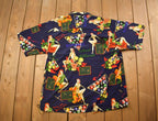 Vintage 1990s Koman Sport Hula Girl Button Up Shirt