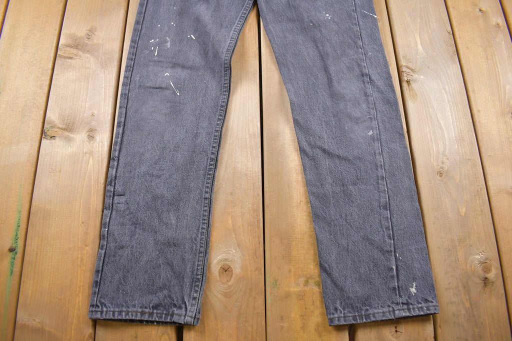 Vintage 1990s Levi's 501 Red Tab Paint Splattered Jeans Size 28 x 31