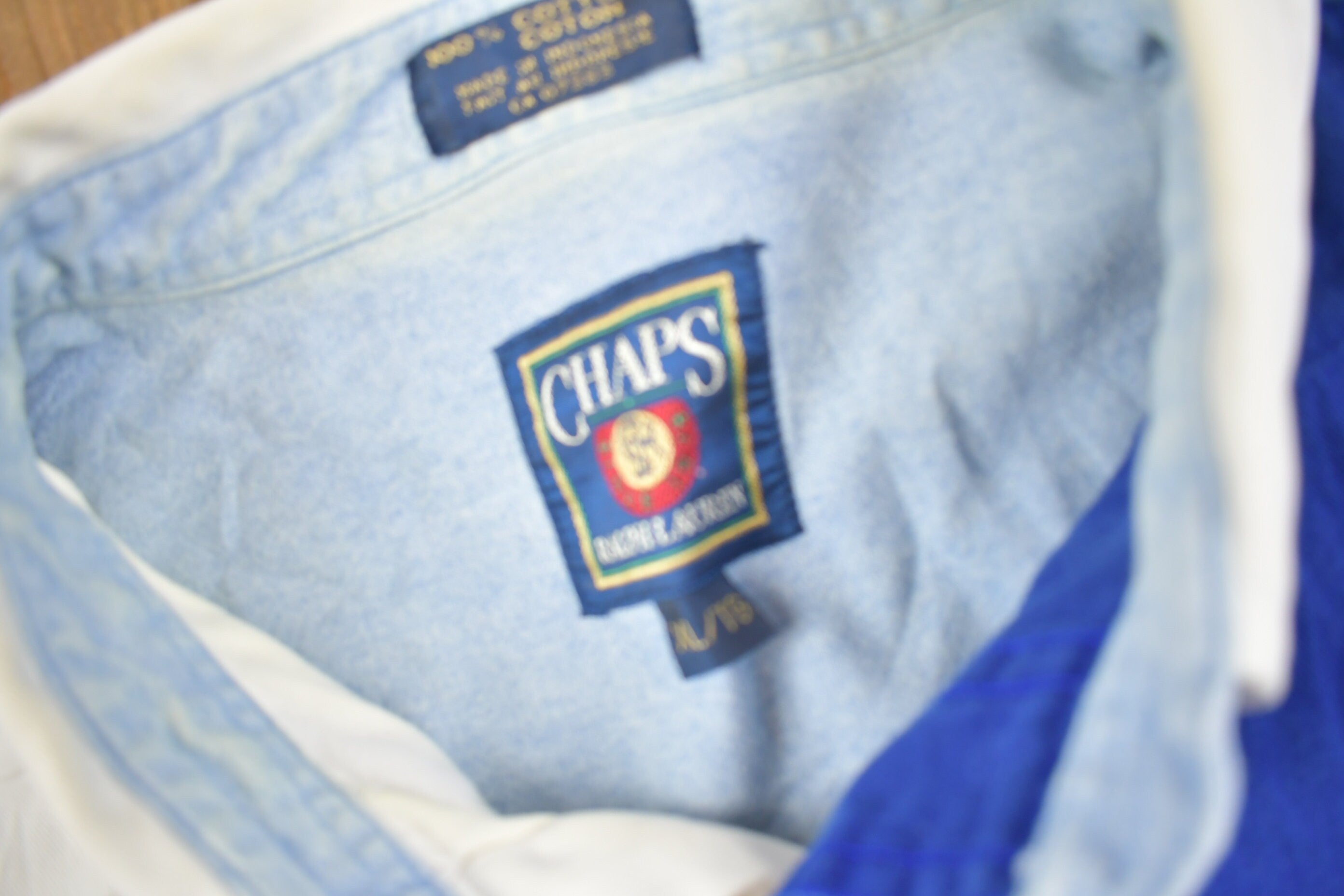 Vintage 1990s Chaps Ralph Lauren Sailing Button Up Shirt Schooner