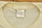 Vintage 1980s Blank White T Shirt