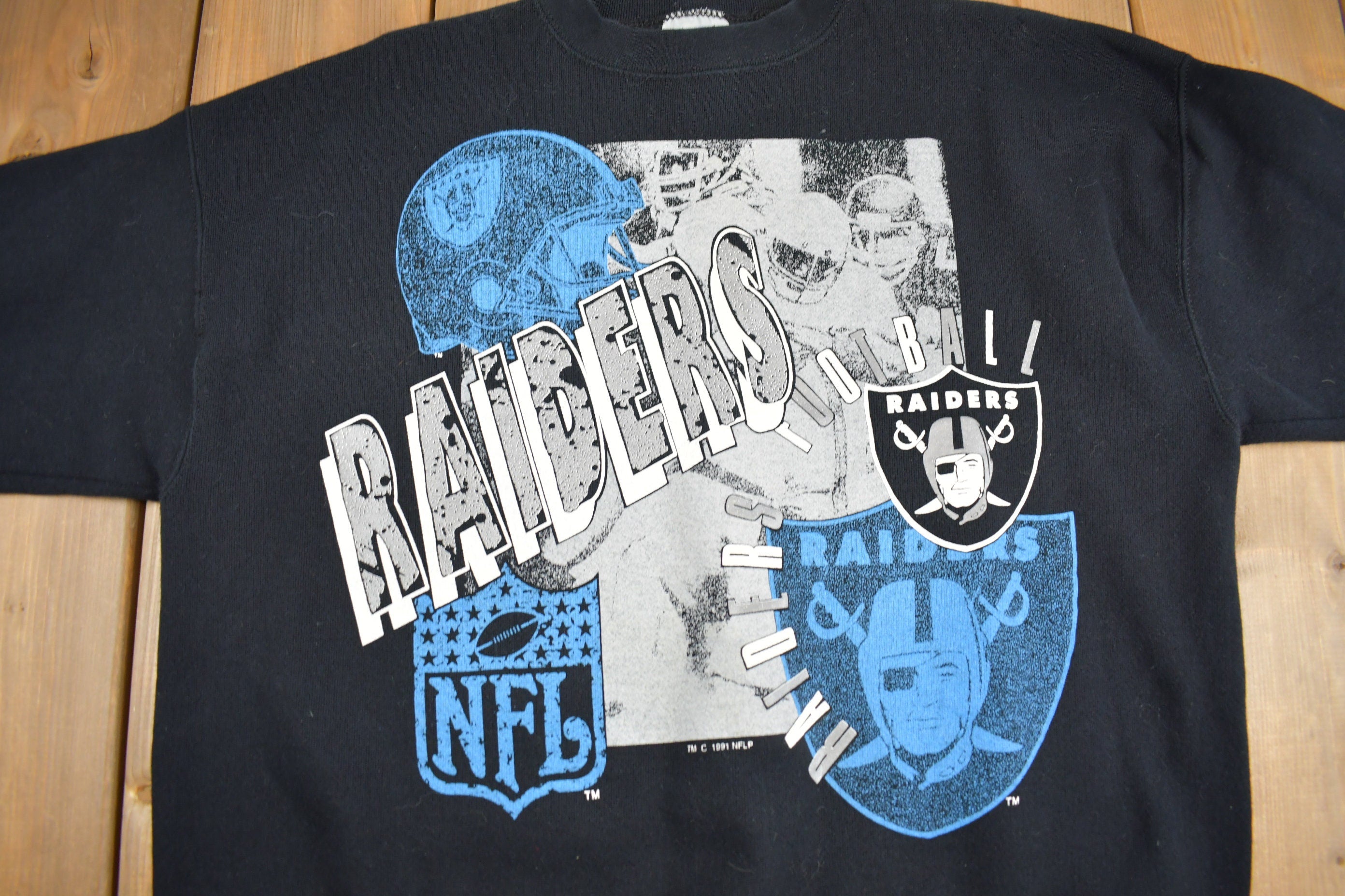 Vintage 1991 Los Angeles Raiders Graphic Crewneck Sweatshirt