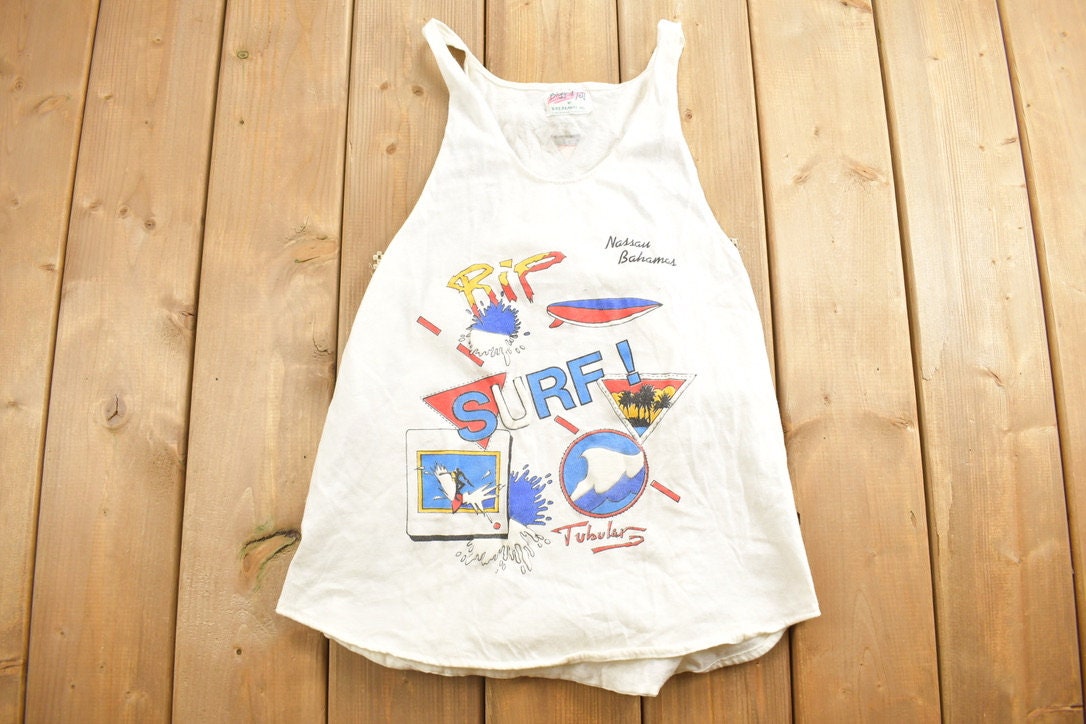 Vintage 1990s Surf Bahamas Travel Tank Top