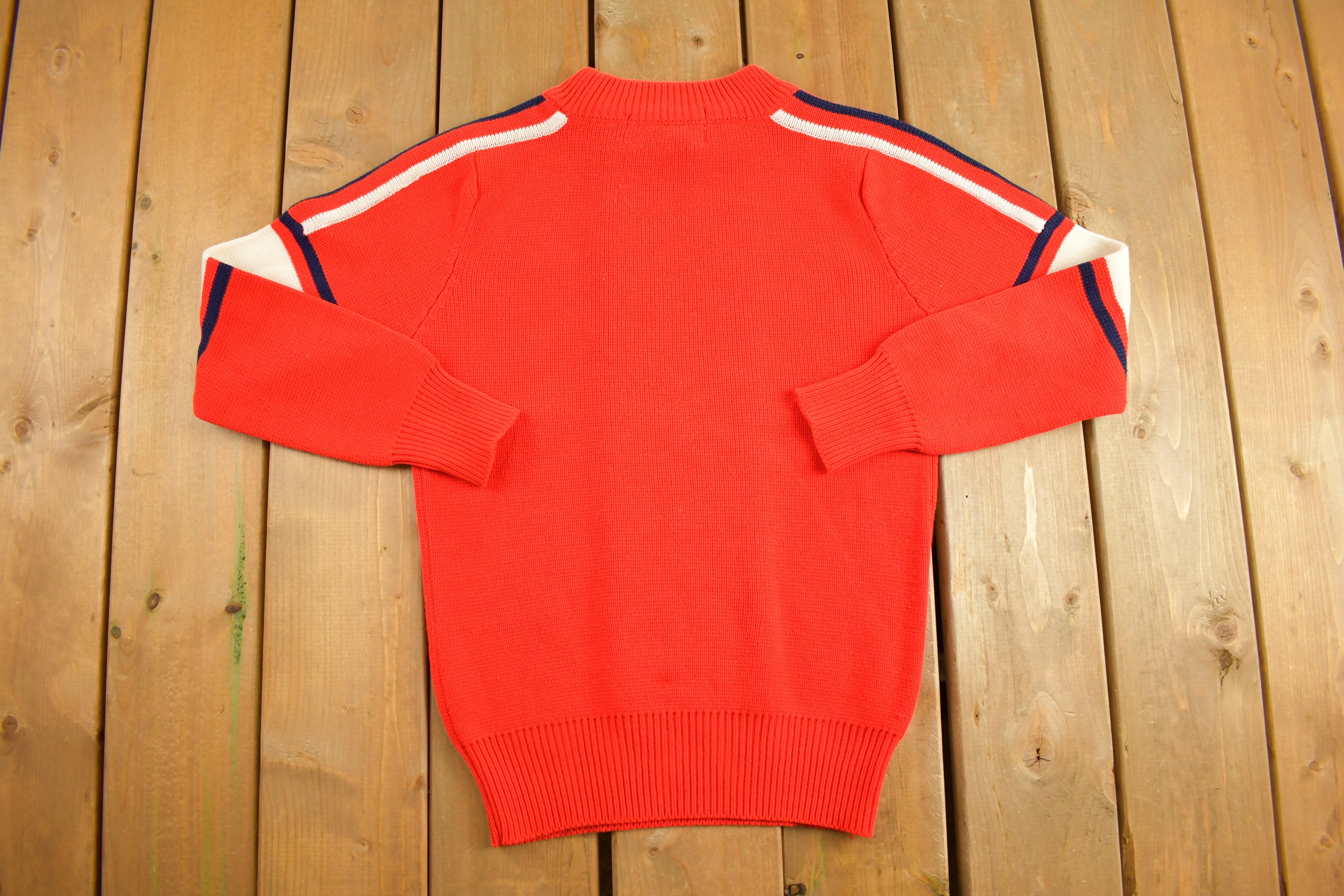 Vintage 1970s JC Penney Ski Apparel Knitted Crewneck Sweater