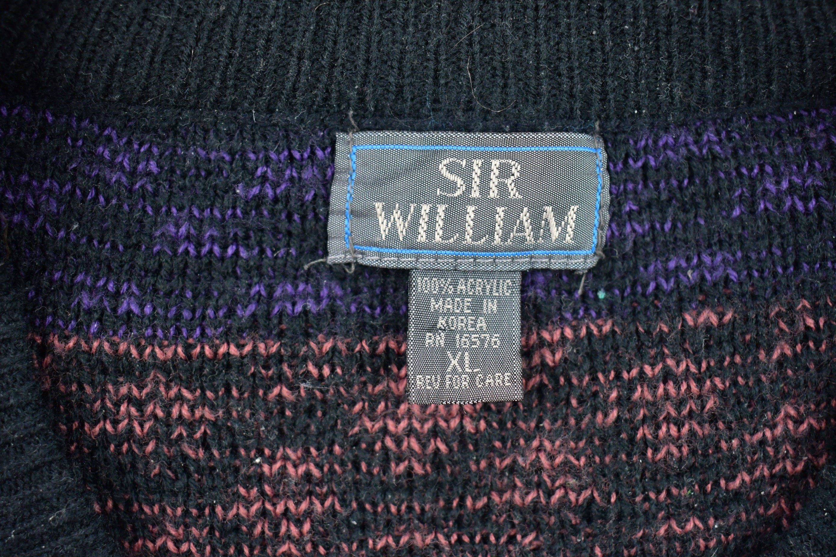 Vintage Sir William V-Neck Knitted Sweater