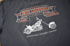 Vintage 1990s Iron Legends Smiths Falls Ontario Canada Single Stitch Biker Graphic T Shirt Made In Canada
