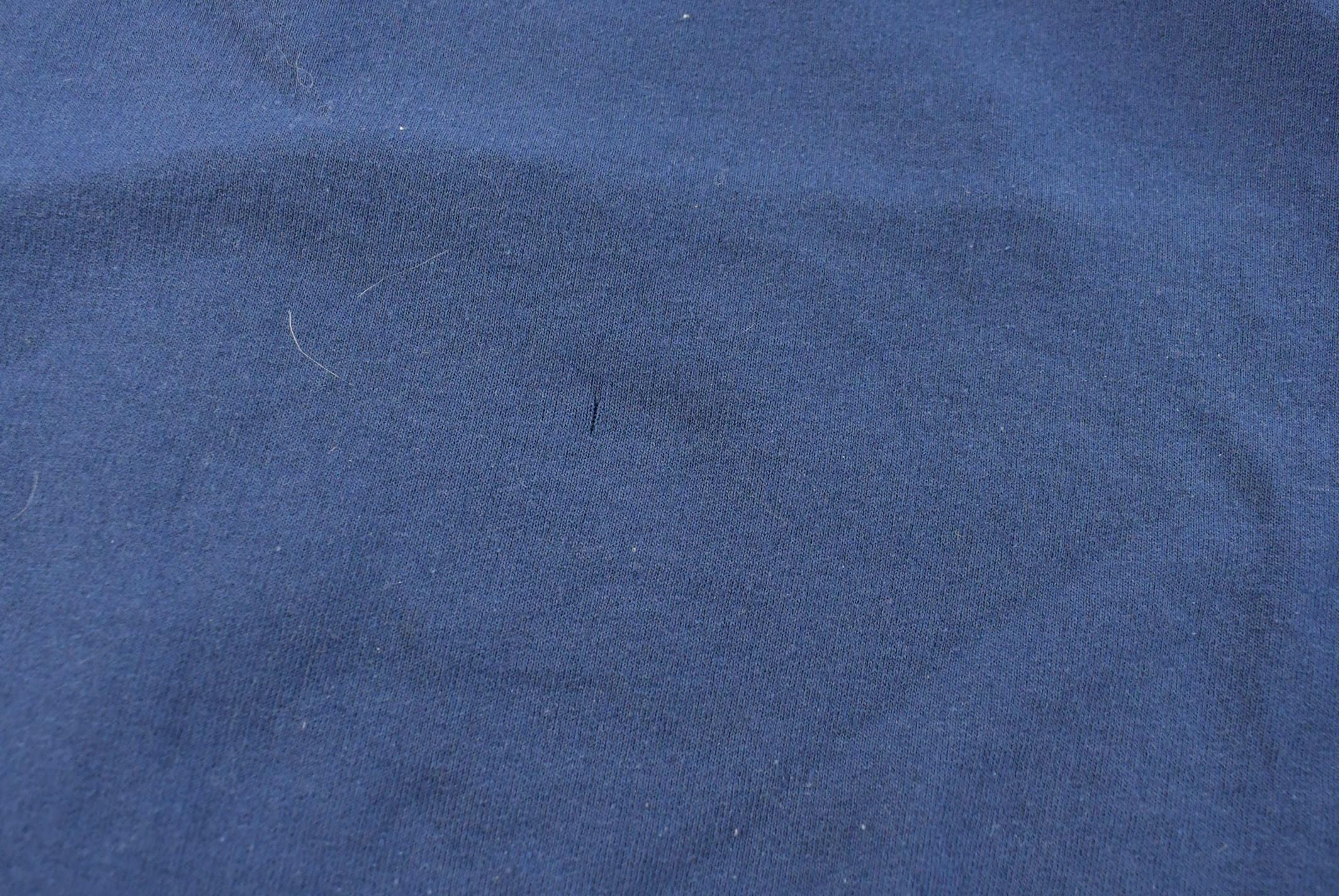Vintage 1990s Hanes Her Way Blank Blue Crewneck Sweatshirt Women's XL