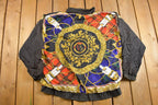 Vintage 1990s Equestrian Equestrian Theme Wind Breaker Jacket