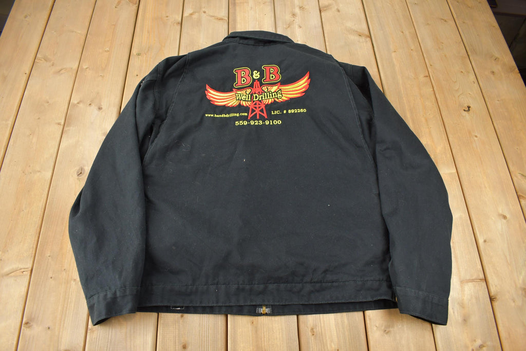 Vintage Y2K Embroidered Carhartt Detroit Jacket Size L Oil Drilling Company