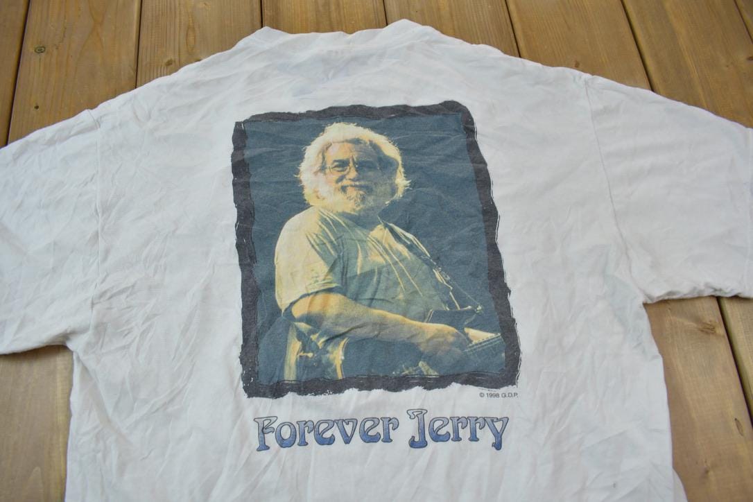 Vintage 1998 Jerry Garcia Grateful Dead Graphic T-Shirt