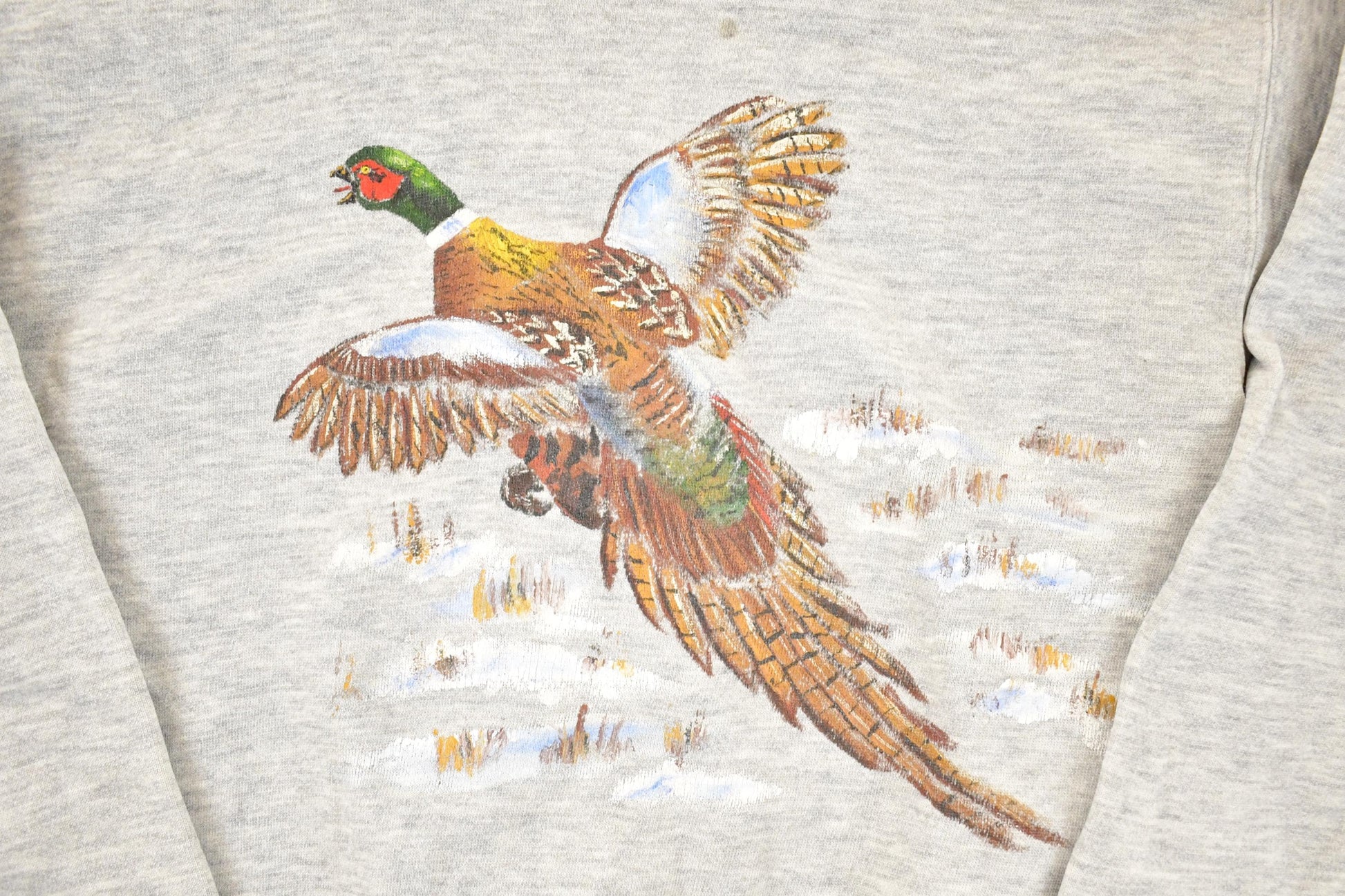 Vintage 1980s Pheasant Crewneck Sweatshirt Men's M