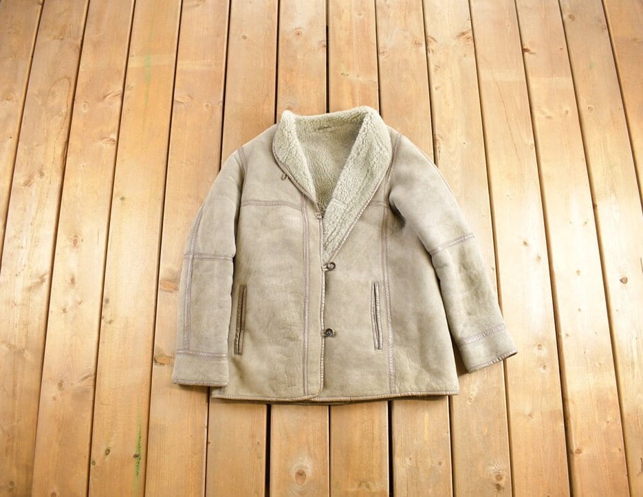 Vintage 1980's Genuine Sheepskin Fur Coat