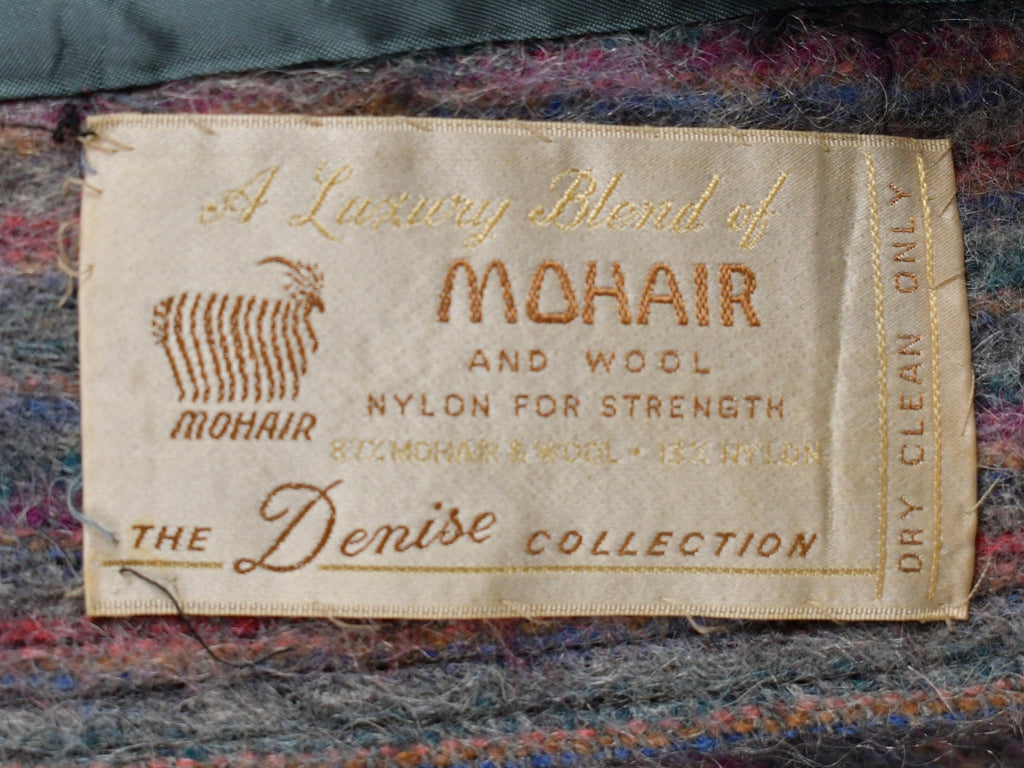 Vintage 1980s Wool Mohair Long Coat