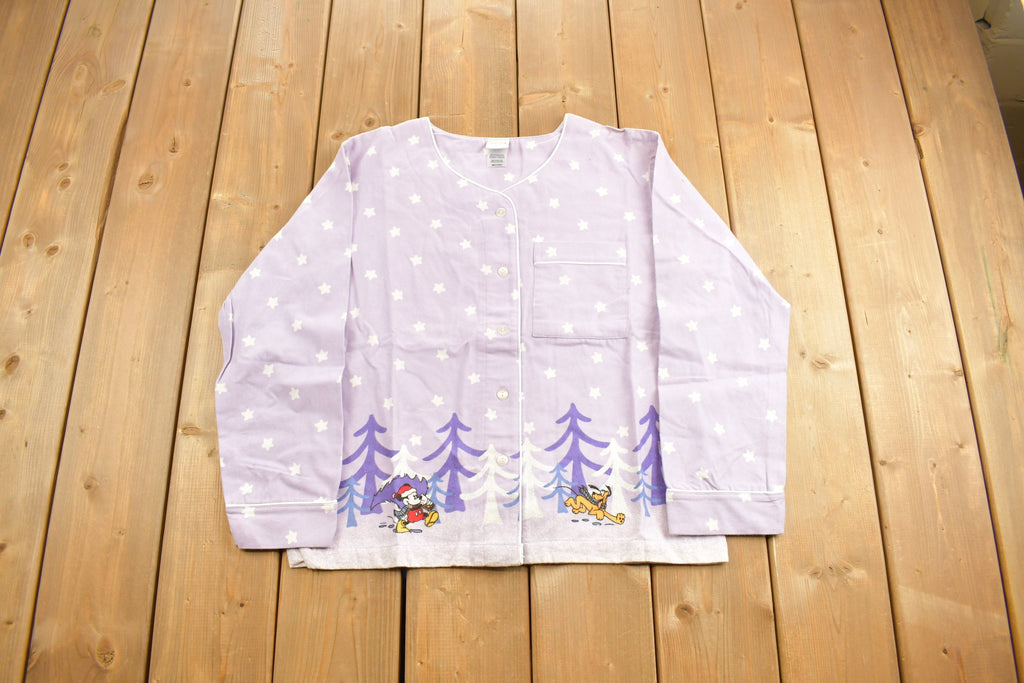 Vintage 1990s Disney Cartoon Promo Cardigan  90s Graphic  Mickey Mouse Vintage Cardigan  90s Disney