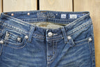 Vintage Y2K Miss Me Bedazzled Low Rise Jeans Size 26x33