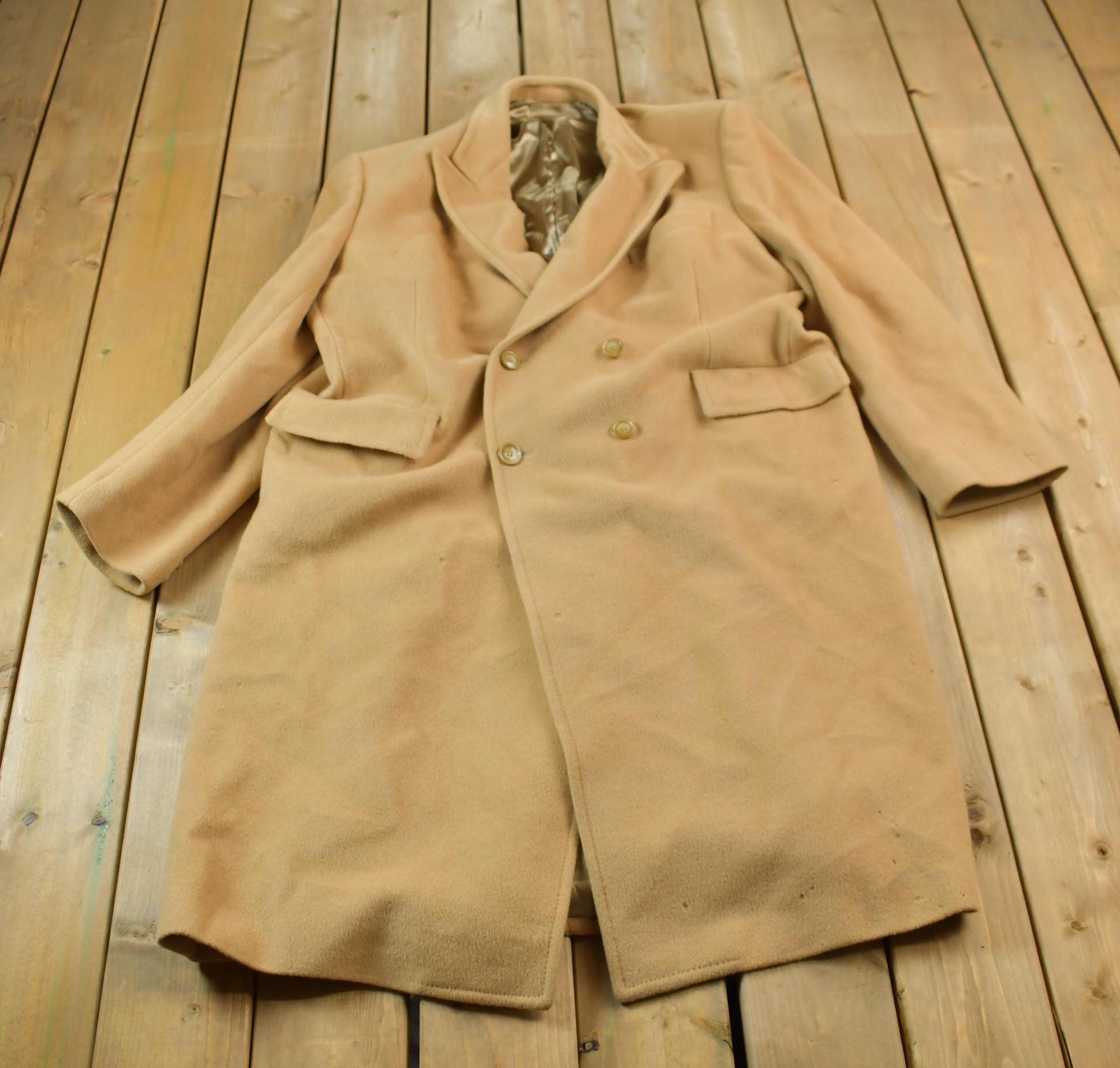Vintage 1980s Fine Arts Wool Overcoat