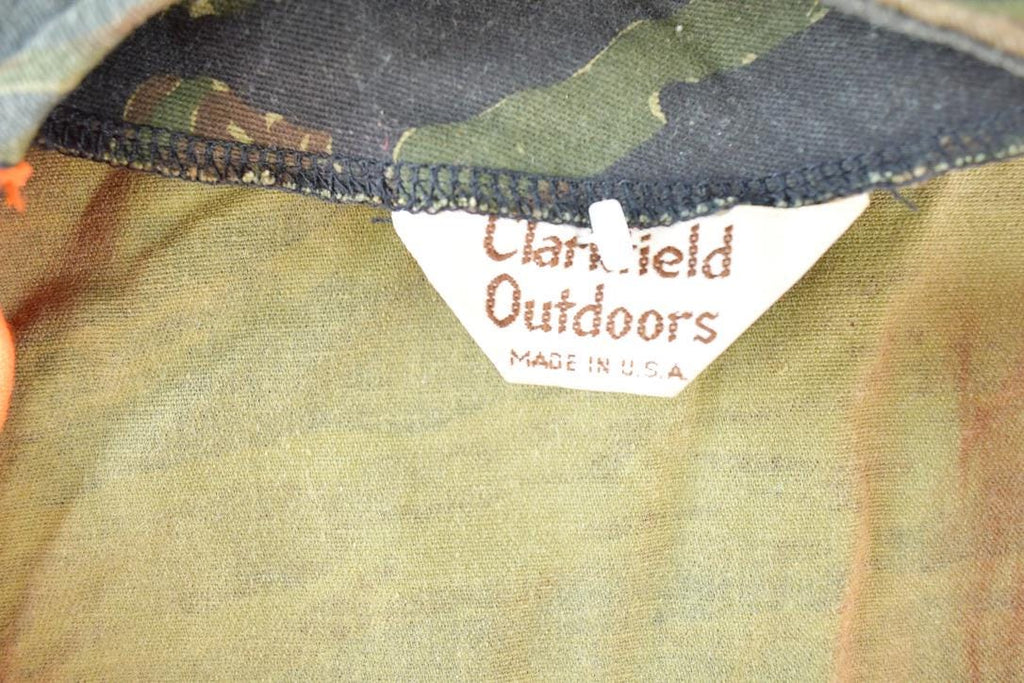 Vintage 1980s Clarkfield Outdoors Woodland Camo Hunters Vest Men's L