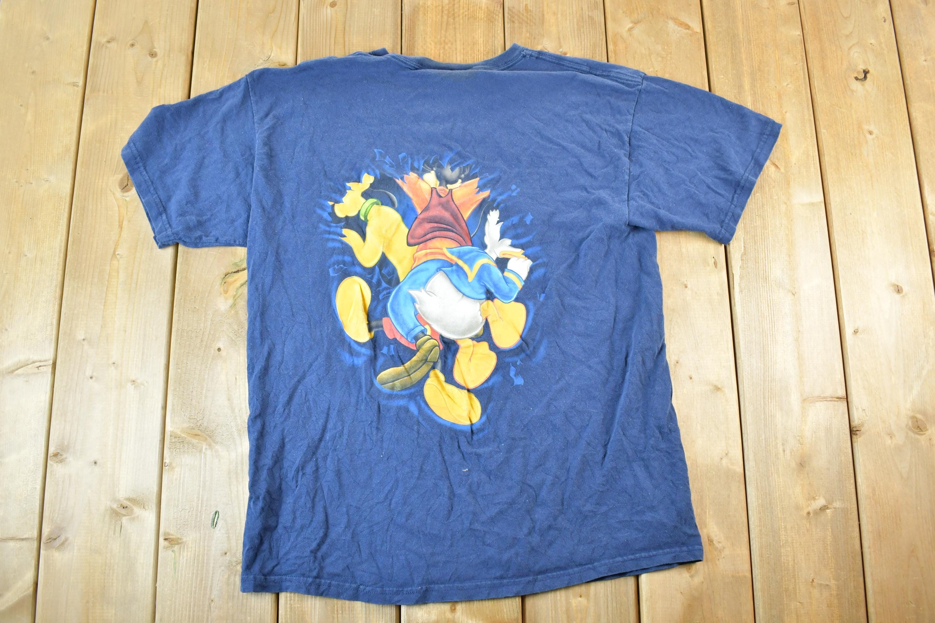 Vintage 1990s Walt Disney World Front And Back Disney Cartoon Promo T-Shirt Mens L