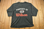 Vintage 1990s Property Of Wilson Jersey Style Graphic T Shirt