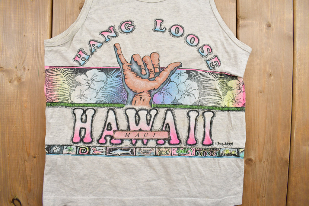 Vintage 1990s Hang Loose Hawaii Souvenir Tank Top