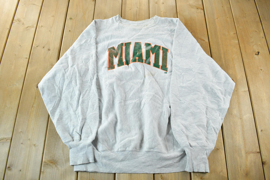 Vintage 1990s Miami University Champion Reverse Weave Crewneck Sweatshirt