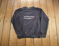 Vintage 1980s Crawley Films Production The Strange One Crewneck Sweatshirt Made In Canada