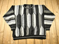 Vintage 1990s Protégé 3D Cable Knit Crewneck Sweater