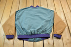 Vintage 1980s Mc Donalds Bomber Jacket  Embroidered  80s Varsity  Zip Up  Made In USA  Hilton Jacket  Mcdonalds  80s Mcdonalds  90s