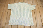 Vintage 1950s Single Needle All Over Print Button Up Shirt