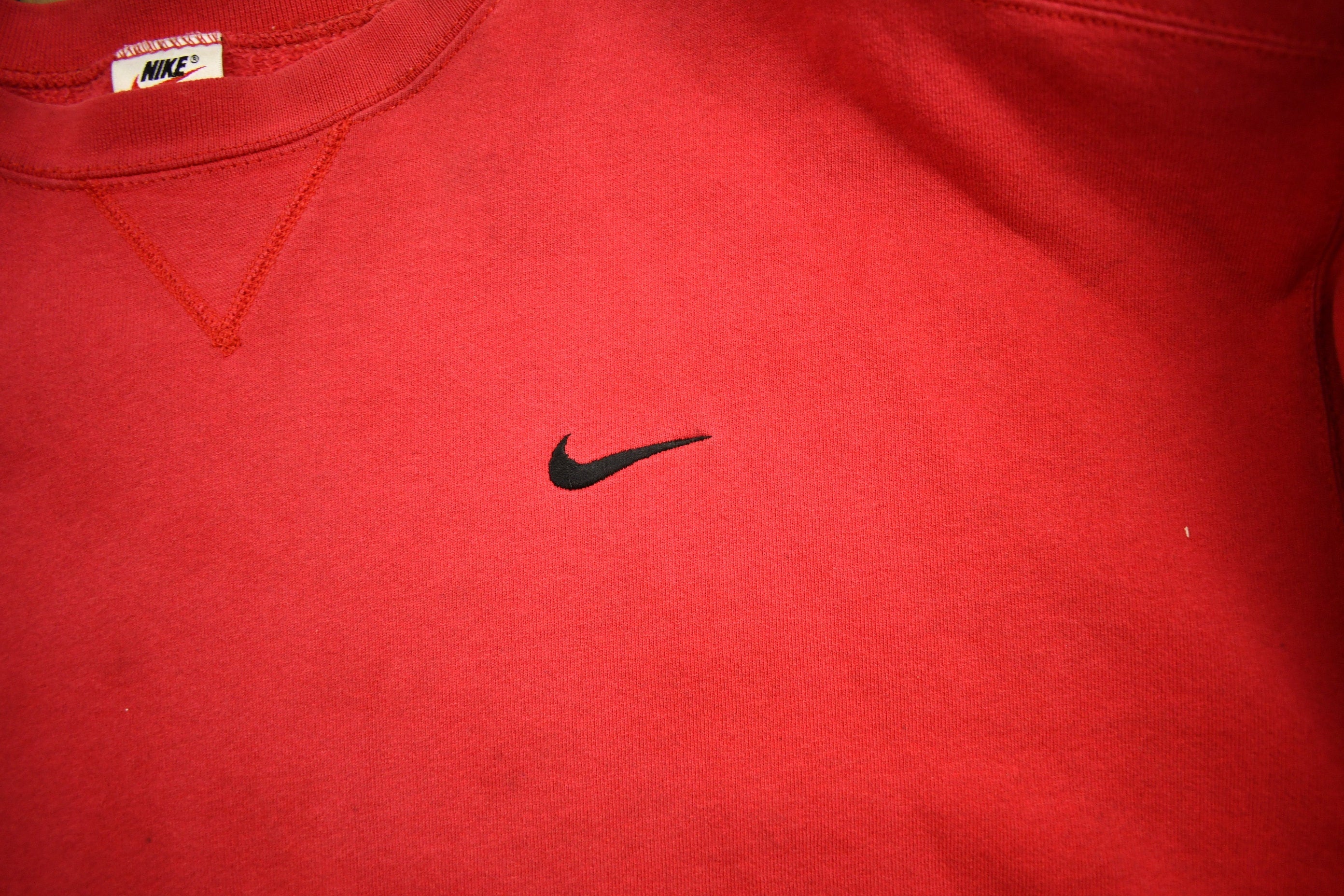 Vintage 1990s Nike Embroidered Mini Swoosh Crewneck Sweatshirt