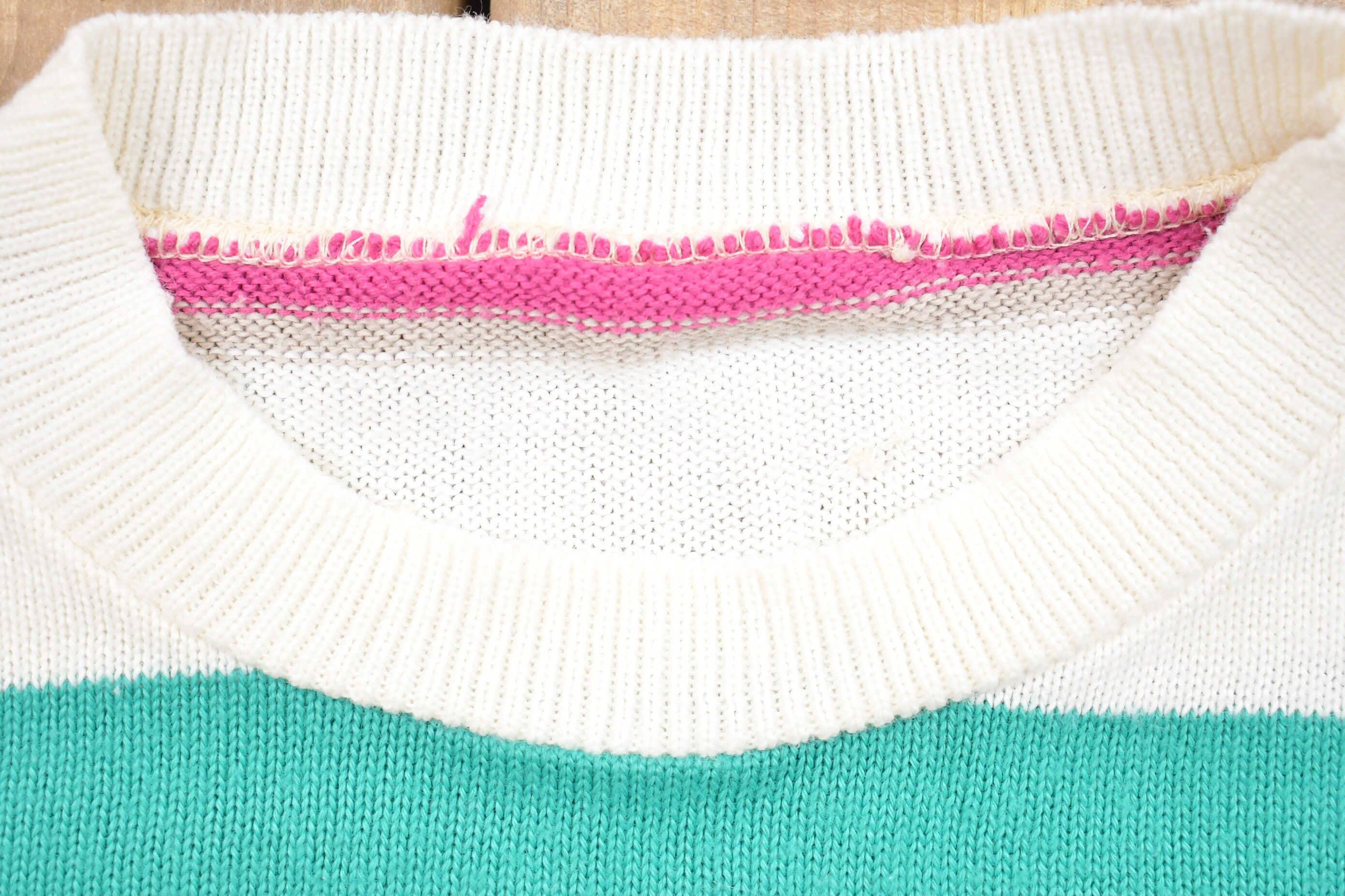 Vintage Knitted Striped Sweater