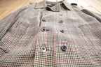 Vintage 1980s London Fog Hounds Tooth Wool Button Up Jacket Made In USA