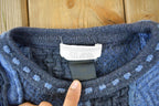 Vintage 1990s Slana 3D Cable Knit Crewneck Sweater Men's Large