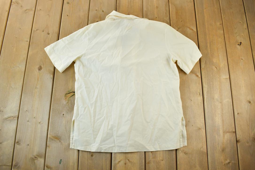 Vintage 1970s Viginia Womens wear Button Up Polo Style Shirt