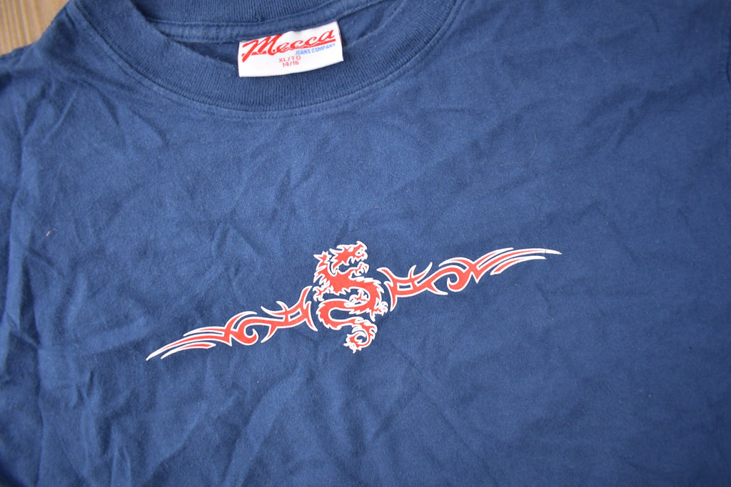 Vintage 1990s MECCA Women's Graphic T Shirt SIze XL 14-16