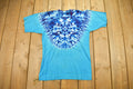 Vintage 1990s Blue Tie Dye Graphic T Shirt
