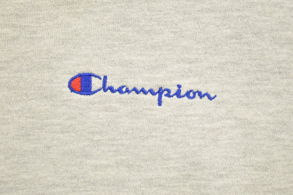 Vintage 1990s Champion Blank Grey Crewneck Sweatshirt