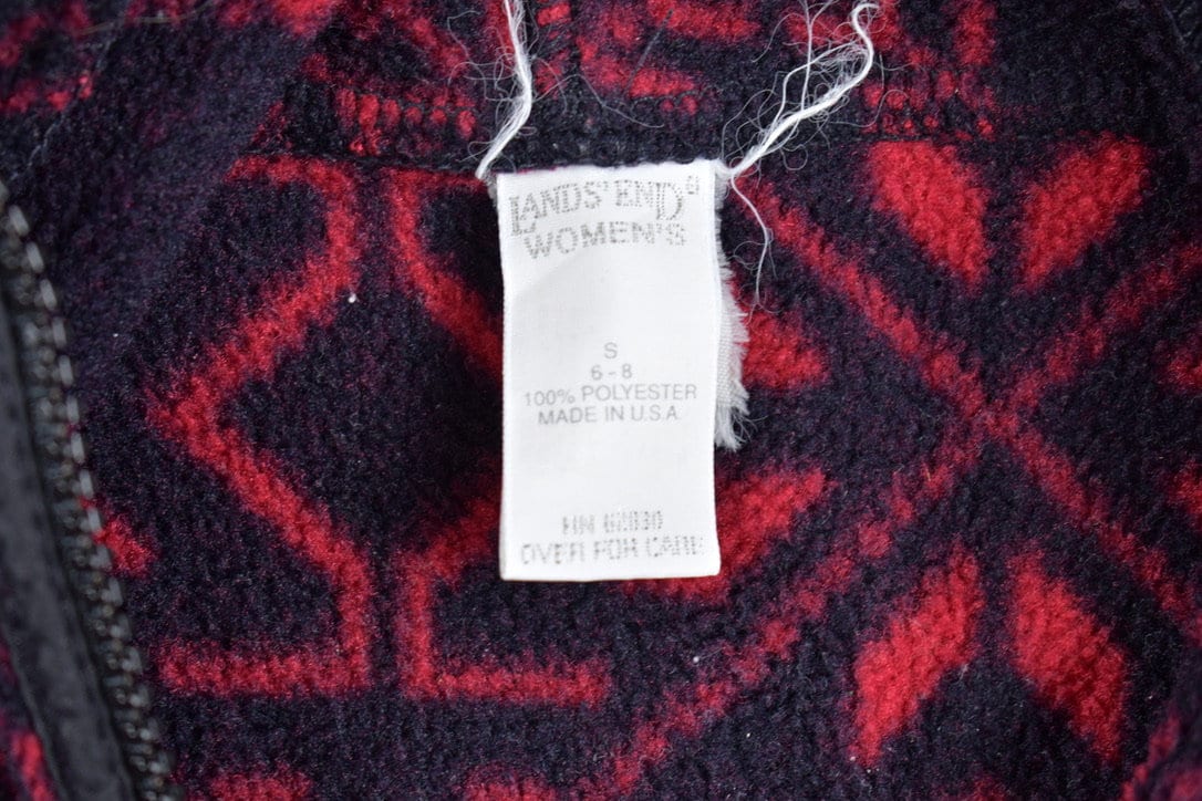 Vintage 1990s Lands End Half Zip Fleece Sweater