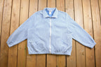 Vintage 1980s Pinstripe Light Jacket