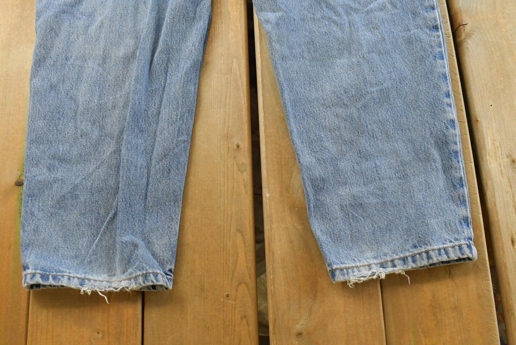 Vintage 1990s Levi's 560 Loose Fit Denim Blue Jeans Size 35 x 30 / 90s Levi's / Distressed Sun Faded Jeans / Streetwear