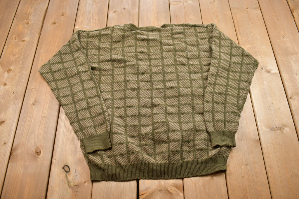 Vintage 1990s Claiborne Knitted Crewneck Sweater