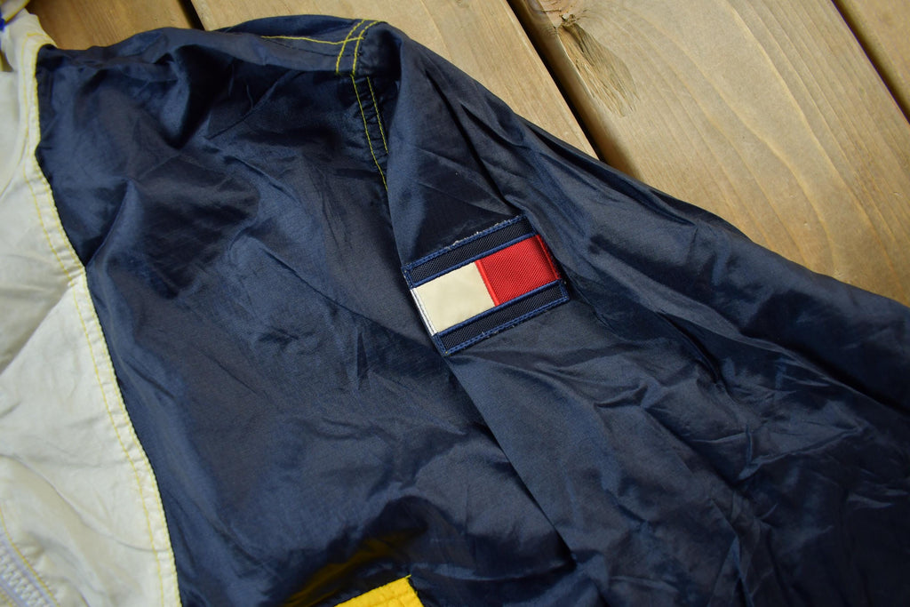 Vintage 1990s Tommy Hilfiger Sailing Gear Packable Windbreaker Jacket
