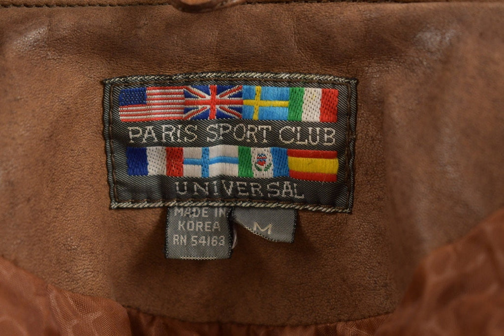 Vintage 1980s Paris Sport Club Western Fringe Jacket