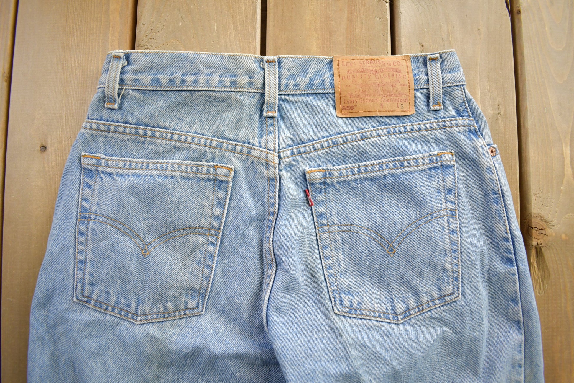 Vintage 1980s Levi's 550 Straight Leg Jeans Size 30x27