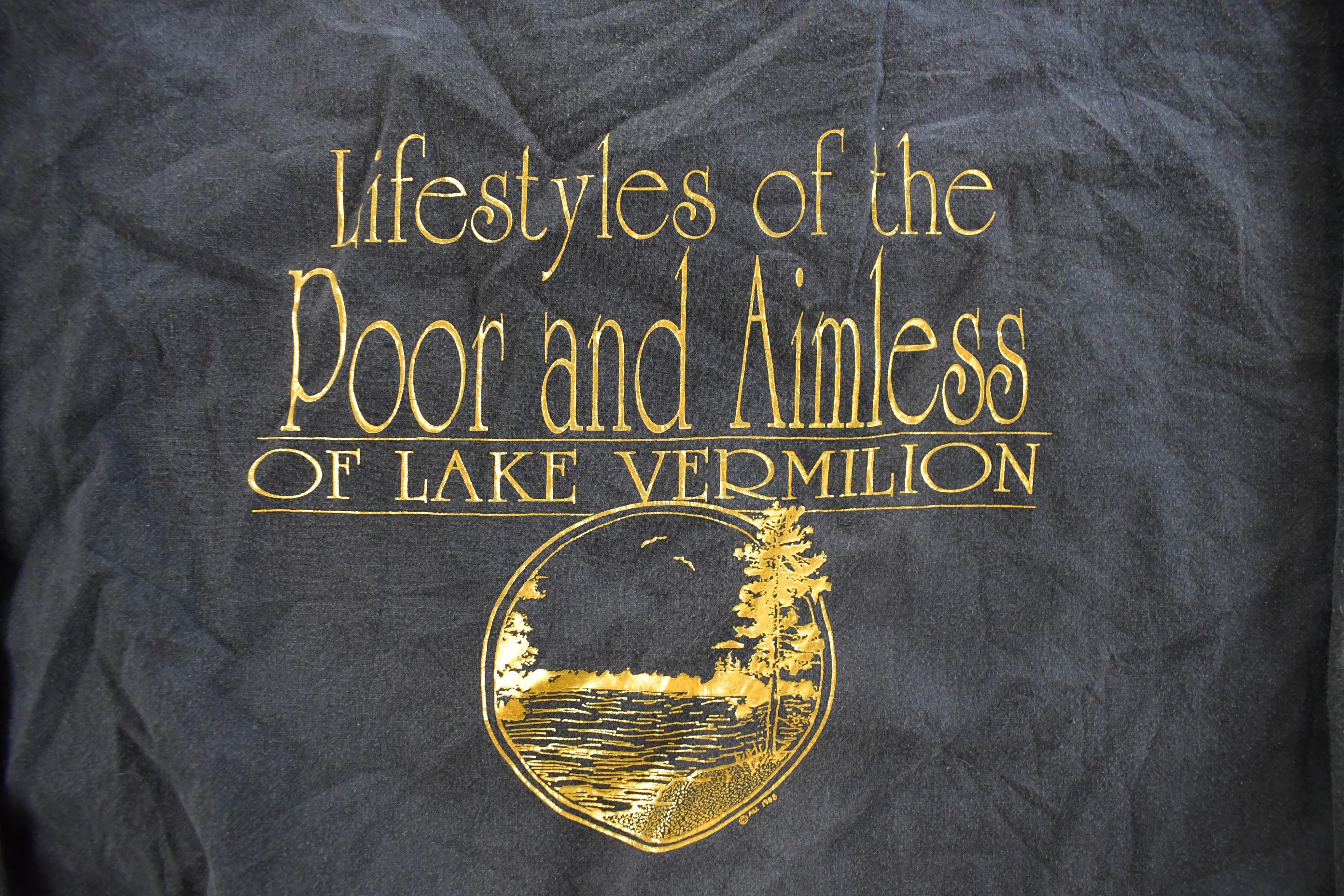 Vintage 1990s Lifestyles of the Poor and Aimless Lake Vermillion Crewneck Pullover