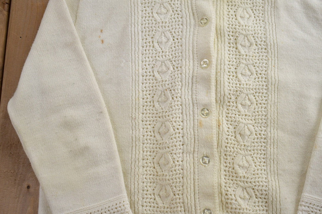 Vintage 1980s Knitted Cardigan Sweater