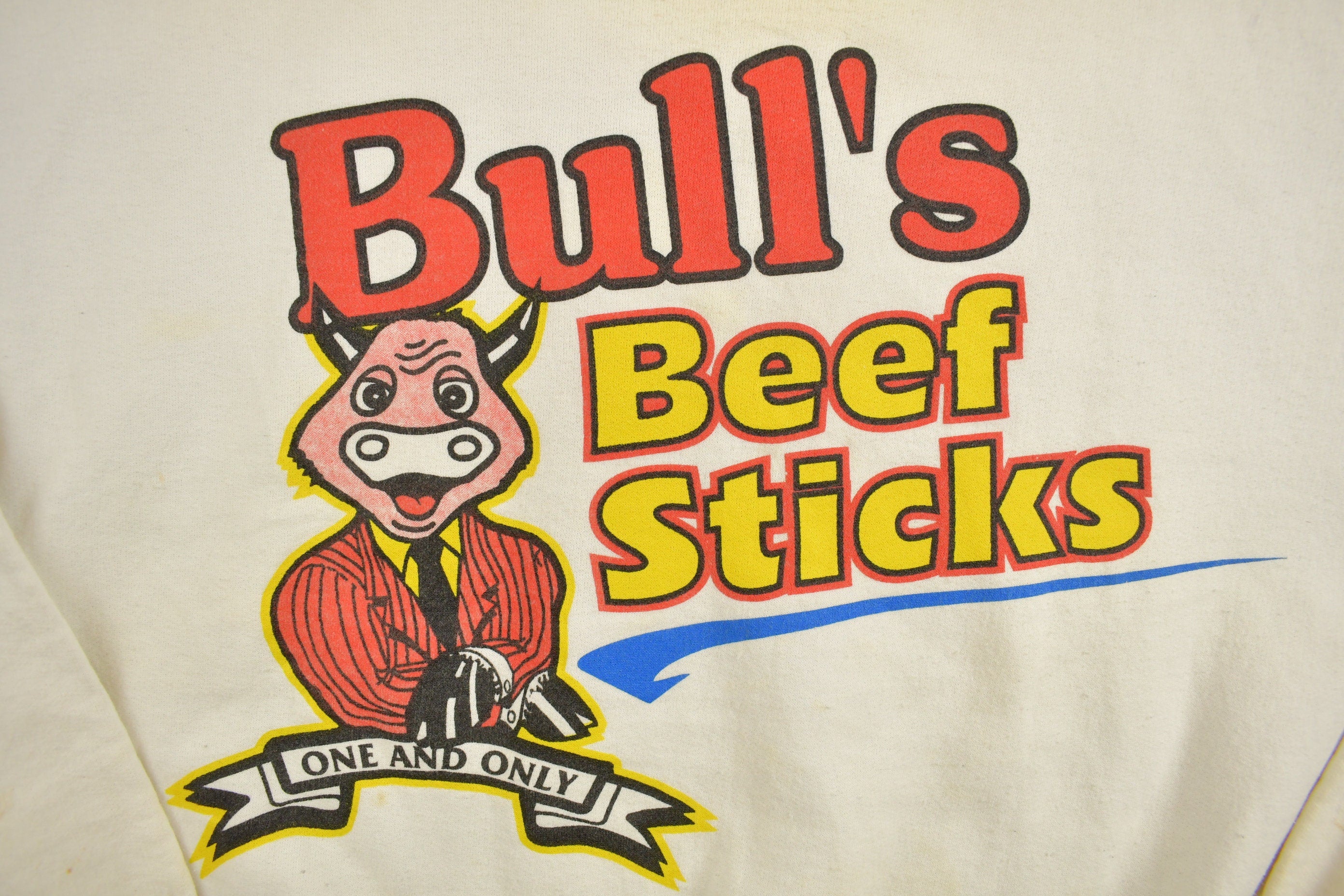 Vintage 1990s Bulls Beef Sticks Crewneck Sweatshirt