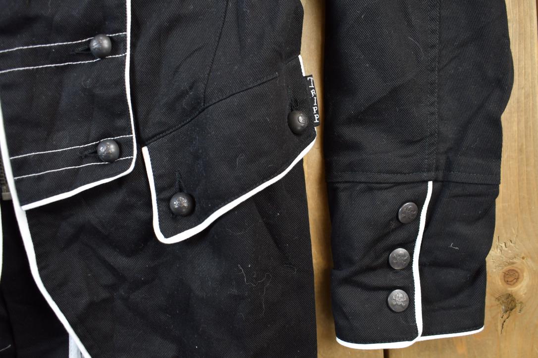 Vintage 2000s Tripp NYC Gothic Admiral Style Zipper Jacket